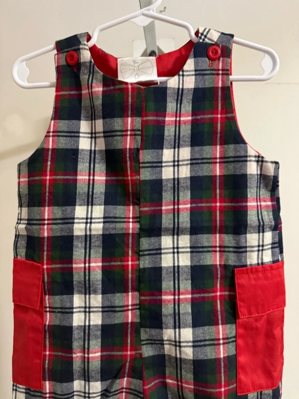 NWT “Apple of my Eye” Plaid Longalls